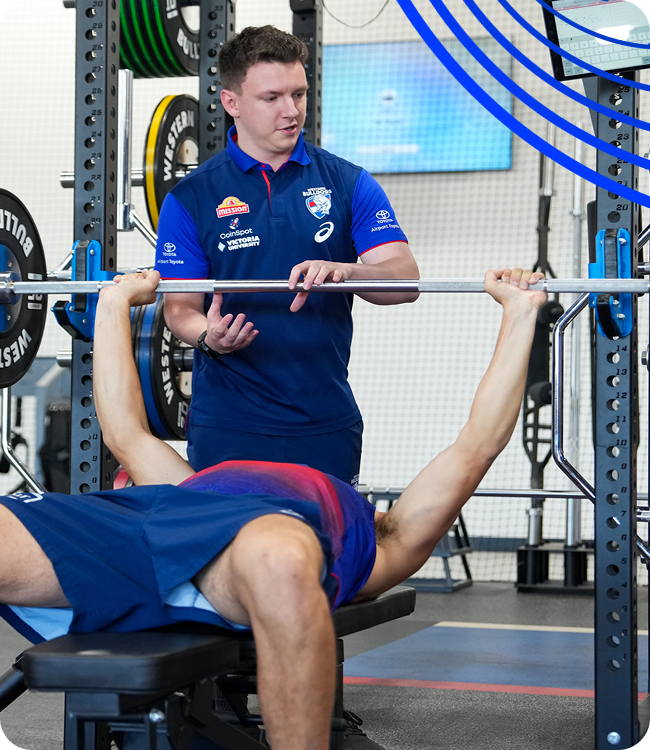 Western Bulldogs Institute students reviewing course material